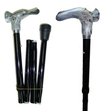Load image into Gallery viewer, "Contour" Right/Left Adjustable Folding Stick/Gray
