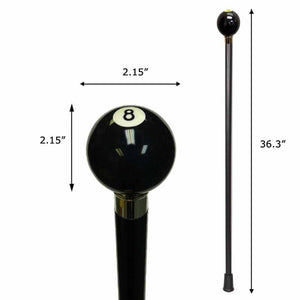 No.8 Billiard Ball Walking Stick