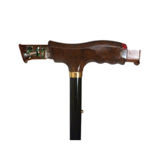 Load image into Gallery viewer, &quot;Vista International&quot;  Adjustable Folding Travel with Multiple Function handle Walking Stick
