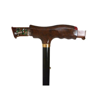 "Vista International"  Adjustable Folding Travel with Multiple Function handle Walking Stick