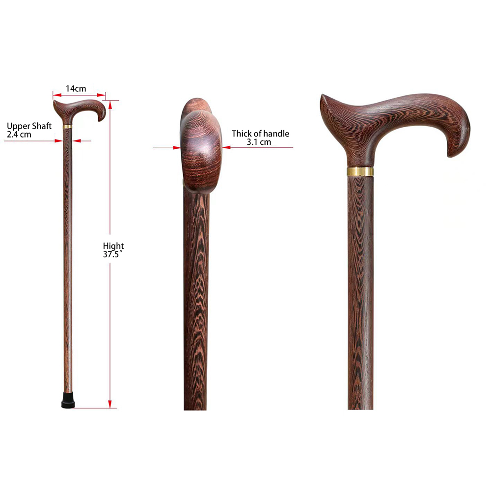 Big Derby Handle Africa Cassia Wood Walking Stick