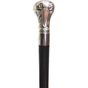 "Vista International" Deluxe Crown Brass Walking Stick