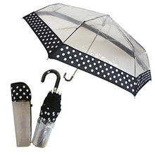 Load image into Gallery viewer, &quot;Vista International&quot; Mini Clear Folding Umbrella
