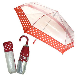 "Vista International" Mini Clear Folding Umbrella