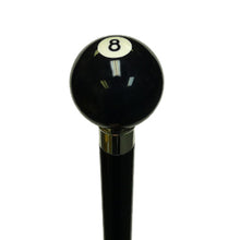 Load image into Gallery viewer, No.8 Billiard Ball Walking Stick
