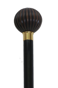 "Vista International" Brown Round Handle Walking Stick