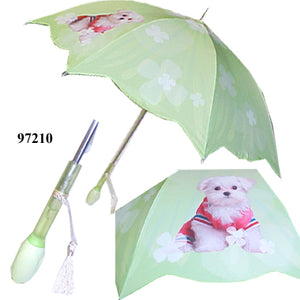 "Vista International" Puppy Flower Handle Umbrella