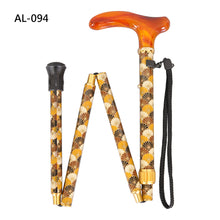 Load image into Gallery viewer, &quot;Vista International&quot; Adjustable Slim Folding With Fabric Travel Walking Stick
