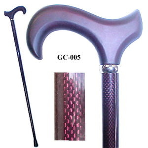"Vista International" Derby Style Graphite Fiber Walking Stick