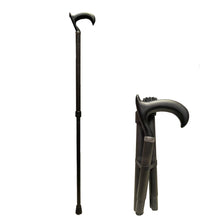 Load image into Gallery viewer, &quot;Vista International&quot; Adj. &quot;Super Light&quot; Folding Carbon Fiber Walking Stick
