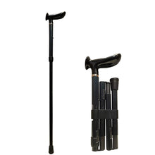 Load image into Gallery viewer, &quot;Vista International&quot; Adj. Folding Carbon Fiber Walking Stick
