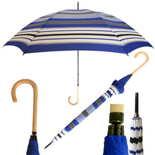 Load image into Gallery viewer, &quot;Vista International&quot; Fashion Horizontal Stripe Umbrella
